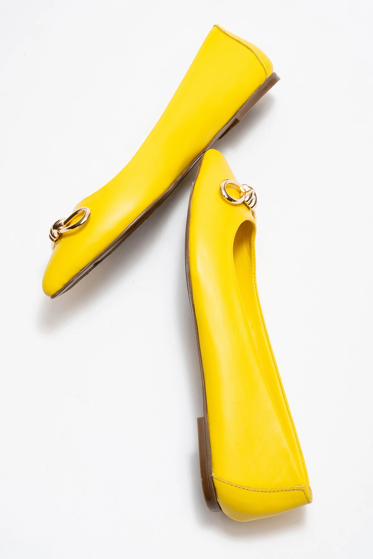 Veibola Kadın Deri Babet Sarı