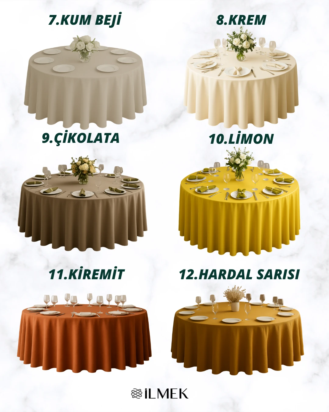 Limon Rengi 320cm Masa Örtüsü / Jarse Kumaş