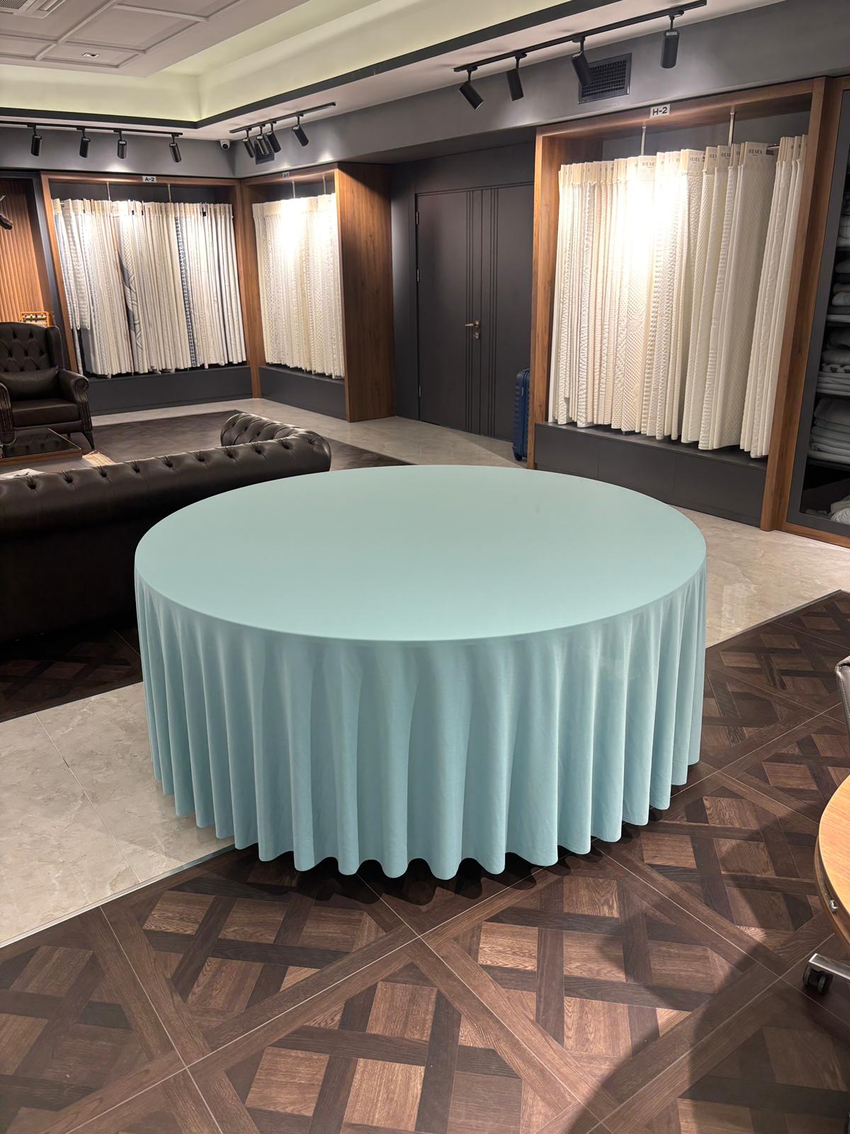 Turkuaz 320cm Masa Örtüsü / Jarse Kumaş