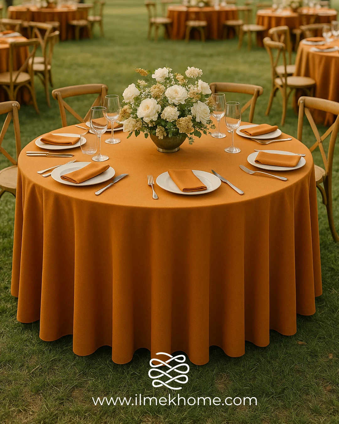 Kiremit 320cm Masa Örtüsü / Jarse Kumaş