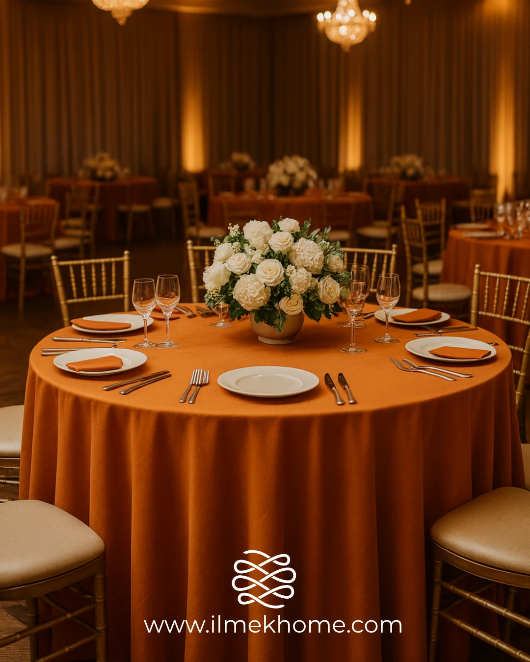 Kiremit 320cm Masa Örtüsü / Jarse Kumaş