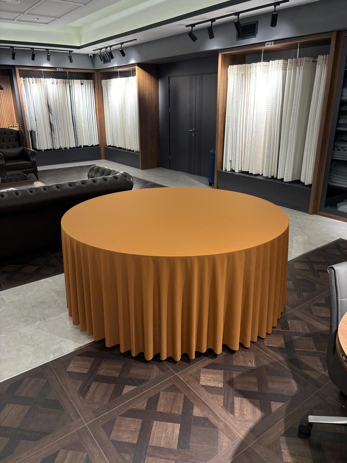 Tarçın Kahvesi 320cm Masa Örtüsü / Jarse Kumaş