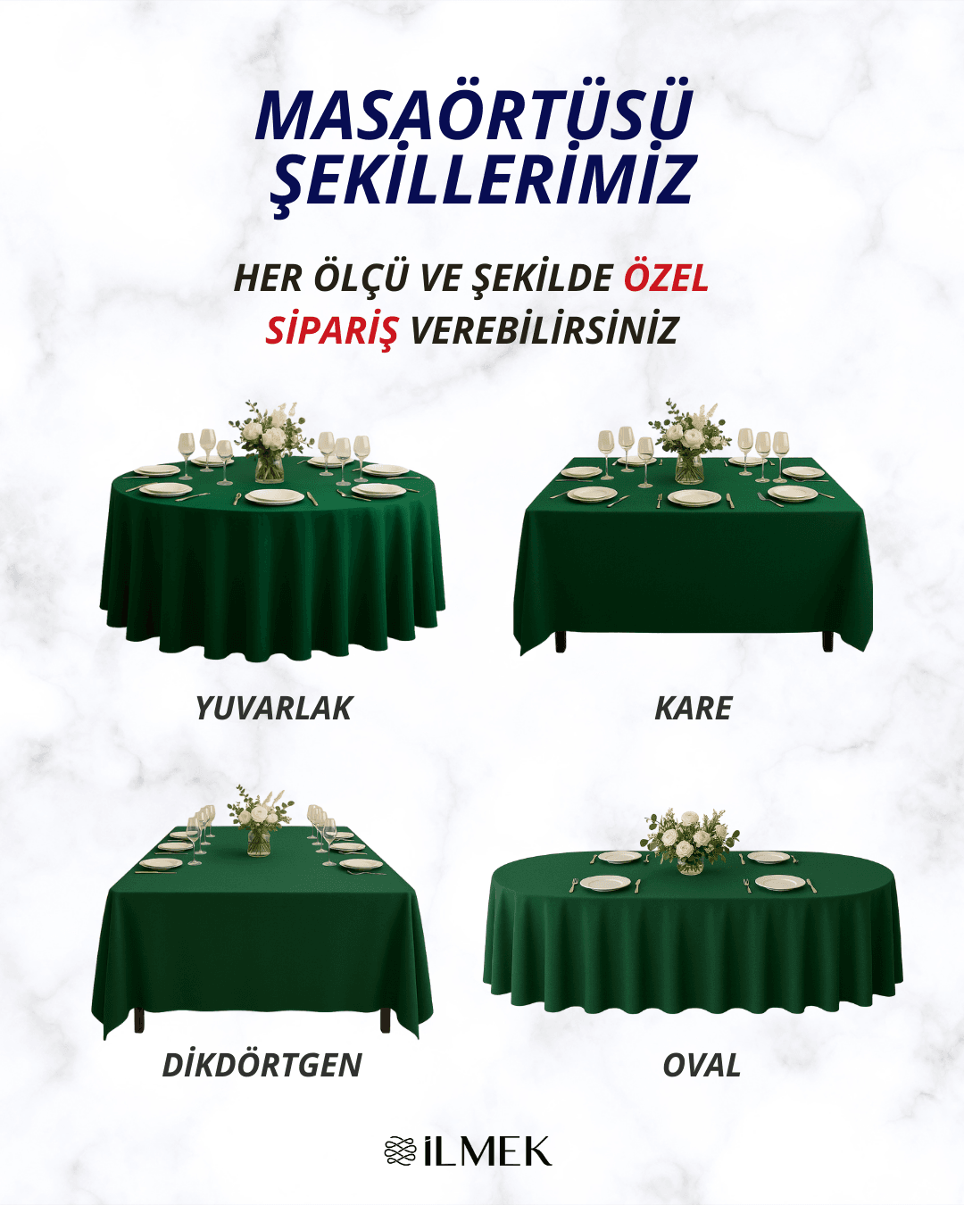 Açık Mint 320cm Masa Örtüsü / Jarse Kumaş