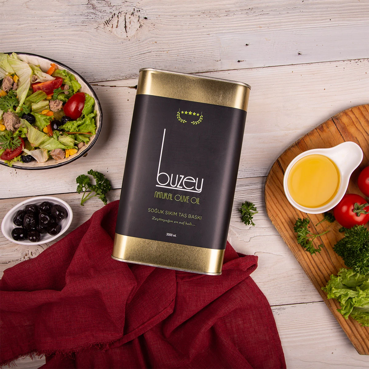Naturel Sızma Olgun Hasat Zeytinyağ 3lt Teneke 2025-2026 (Yeni hasat)
