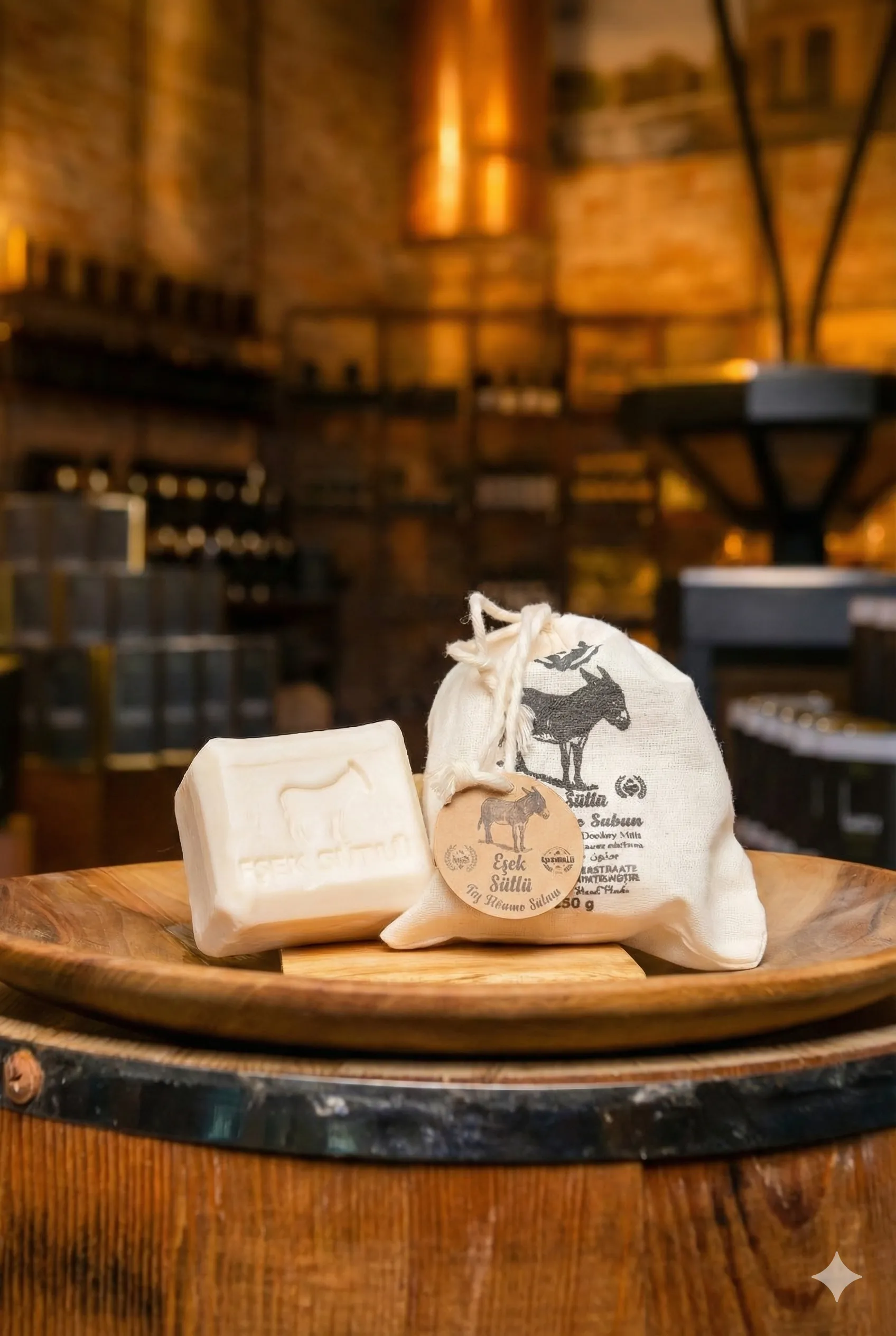 Eşek Sütlü Taş Dövme Sabun (120gr.)