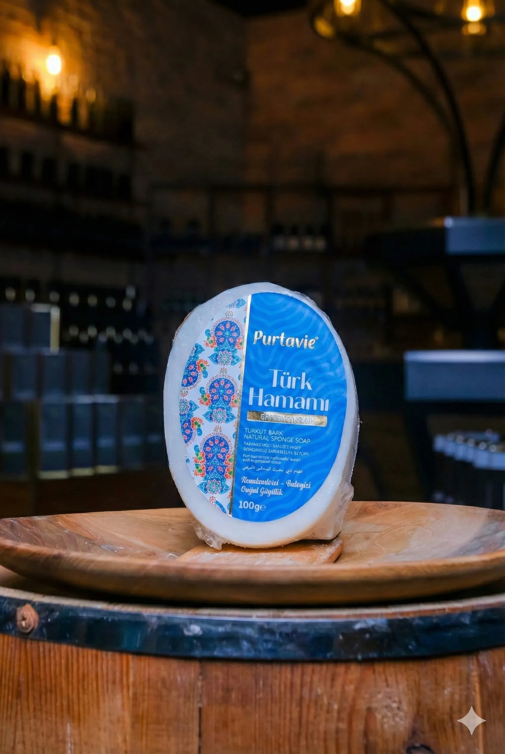 Türk Hamamı Süngerli Sabun (100 Gr.)