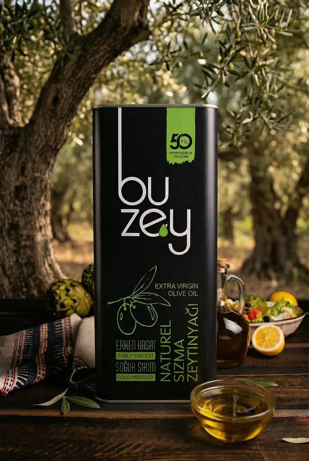 Erken Hasat Soğuk Sıkım Naturel Sızma 5lt Teneke 2025-2026 (Yeni