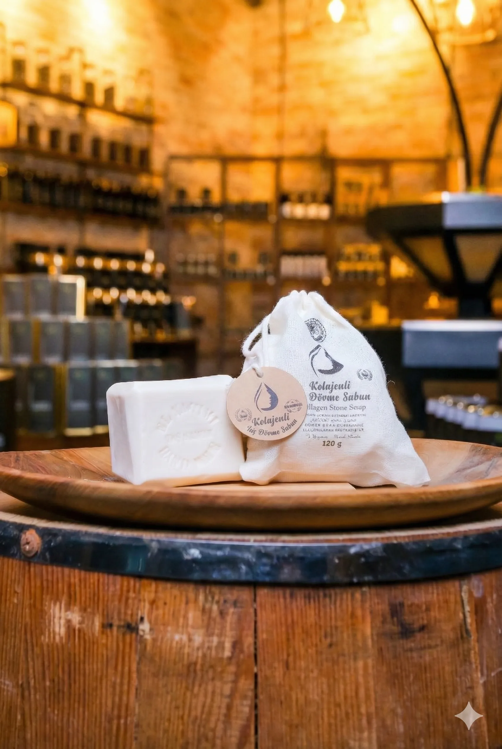 Kolajenli Taş Dövme Sabun (120 Gr.)