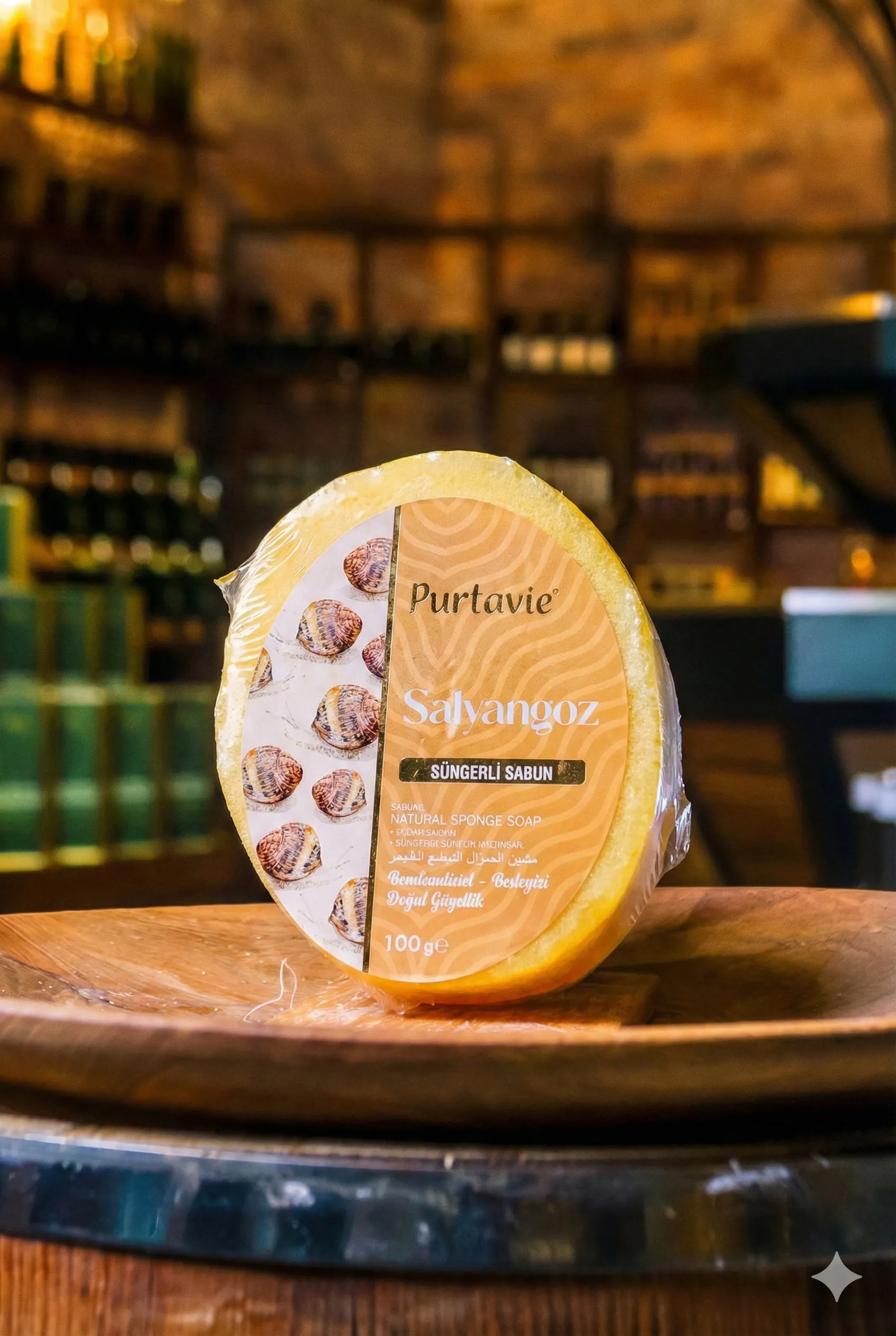 Salyangoz Süngerli Sabun (100 Gr.)