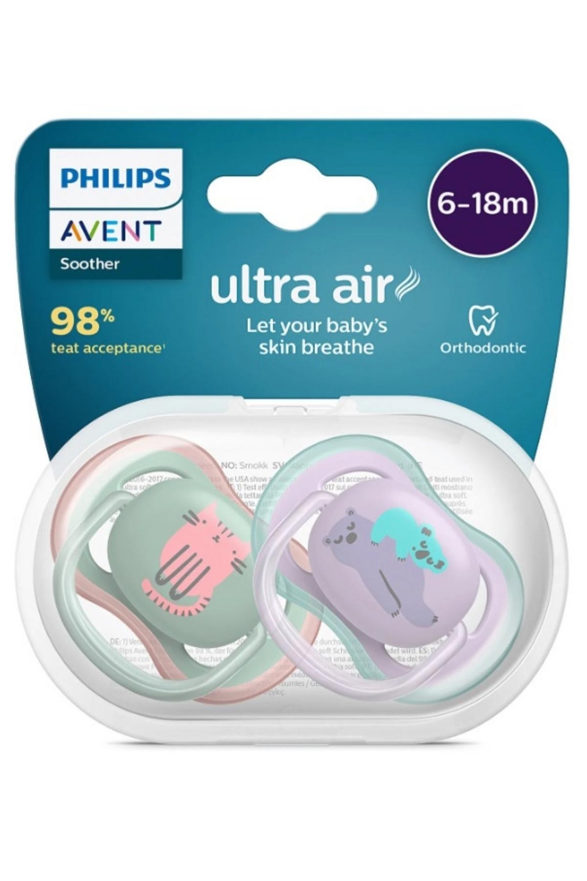 Philips Avent Ultra Air Emzik 6-18 Ay 2'li Kız