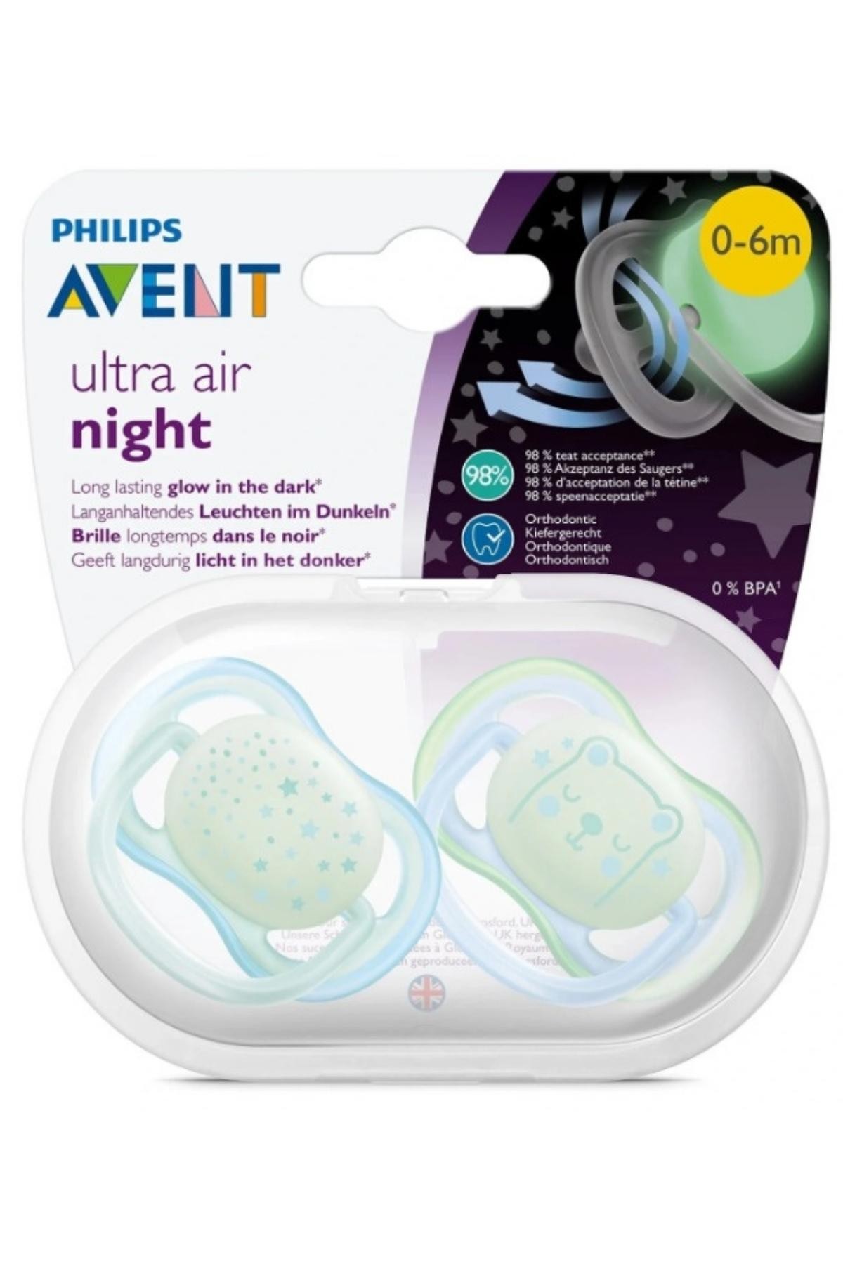 Philips Avent Ultra Air Gece Emziği 0-6 Ay Erkek