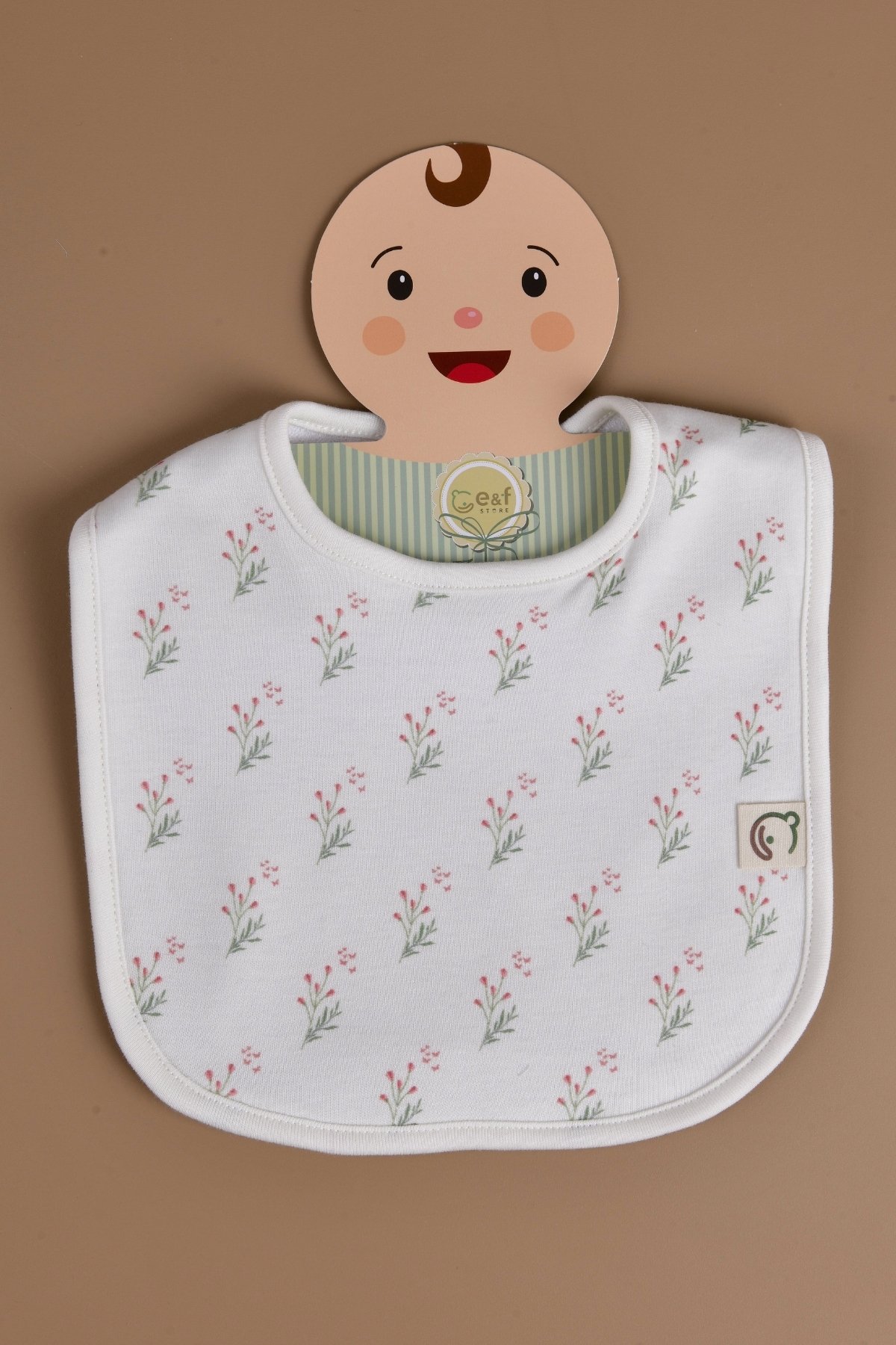 Sıvı Geçirmez  Mama Önlüğü - Çiçek Buketi
