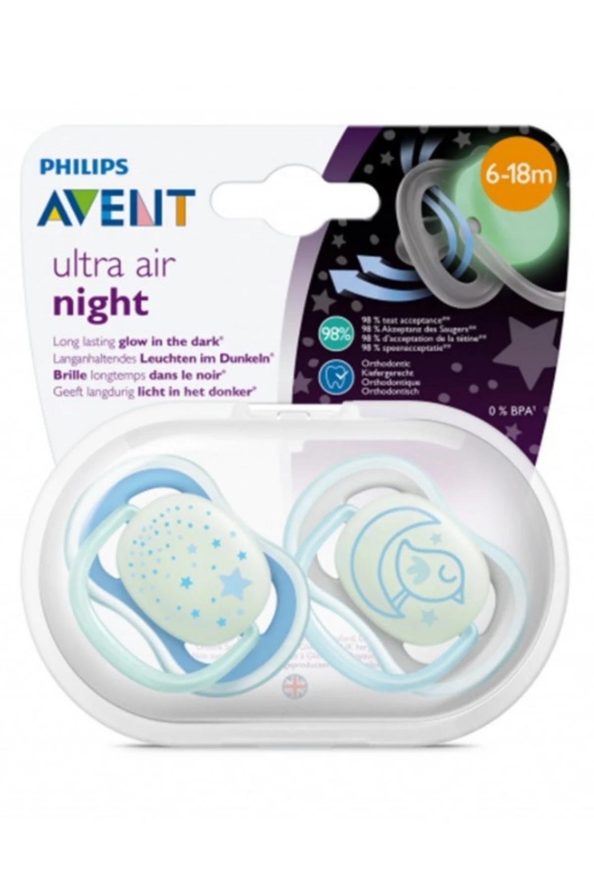 Philips Avent Ultra Air Gece Emziği 6-18 Ay Erkek