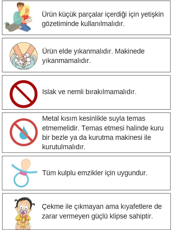 Kardan Adam Desenli Kırmızı Emzik Askısı - Yılbaşı Özel Koleksiyonu