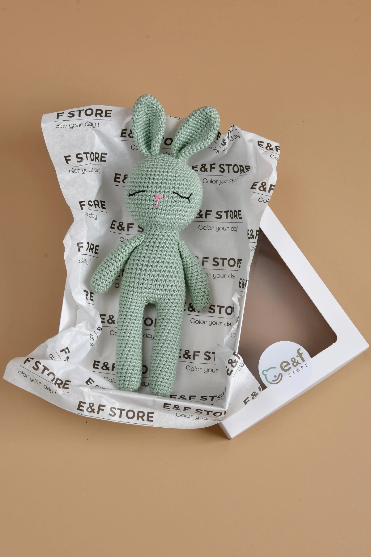 Amigurumi Oyuncak  - Yeşil Tavşan