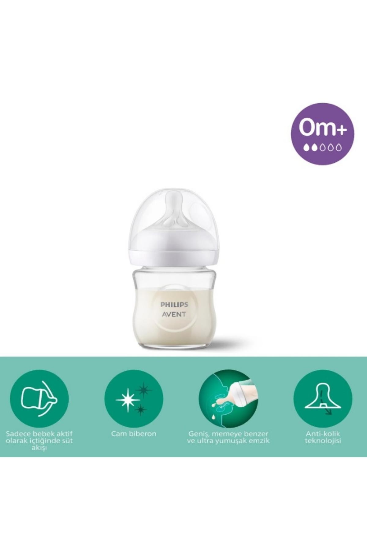 Philips Avent Natural Cam Biberon 120 ml 0 Ay+