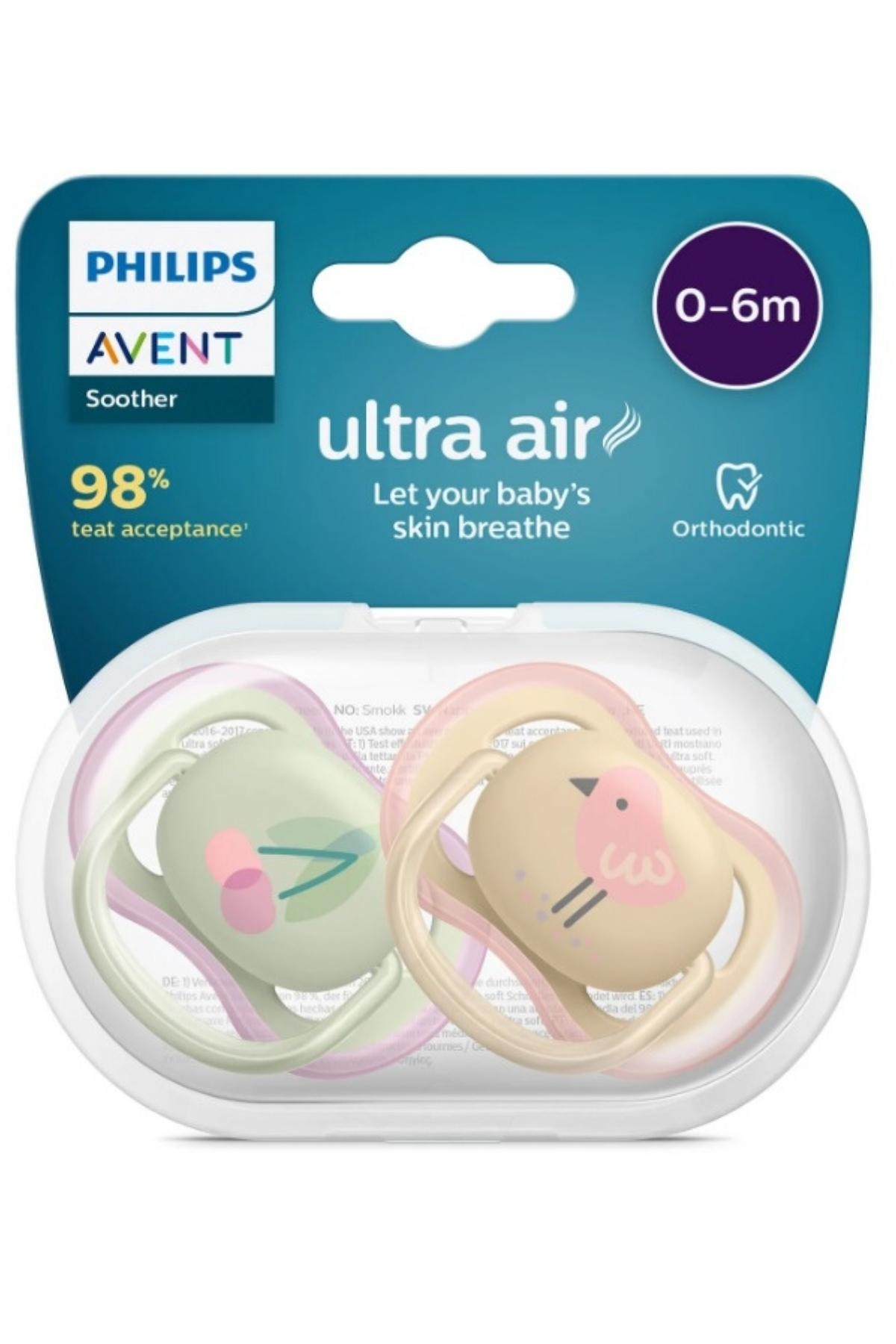 İkinci Şans - Philips Avent Ultra Air Emzik 0-6 Ay 2'li Kız
