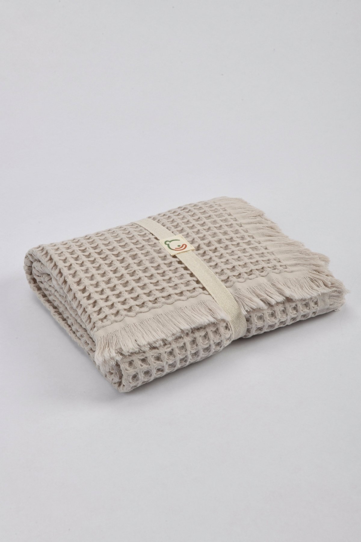 Doğal Pamuklu Bebek Battaniyesi - Waffle Kumaş - 115 x 115 Cm