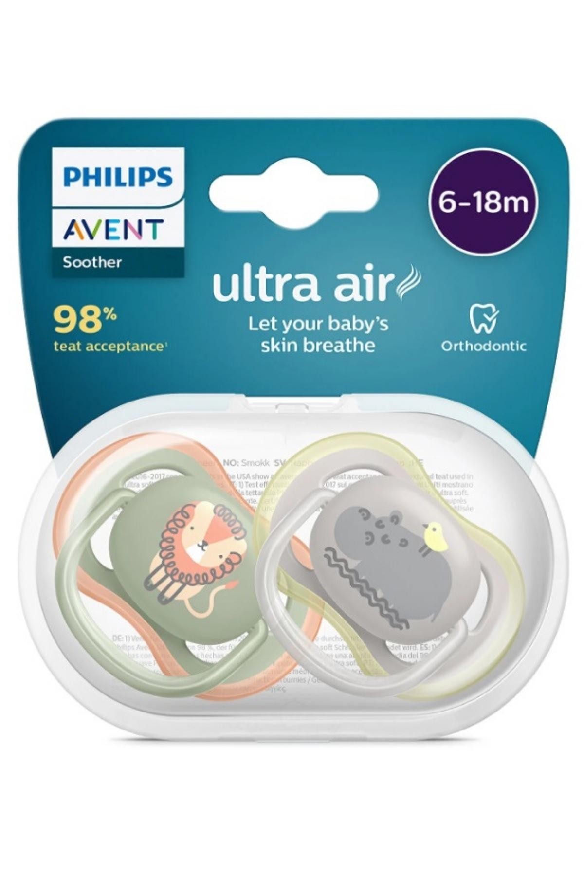 İkinci Şans - Philips Avent Ultra Air Emzik 6-18 Ay 2'li Erkek
