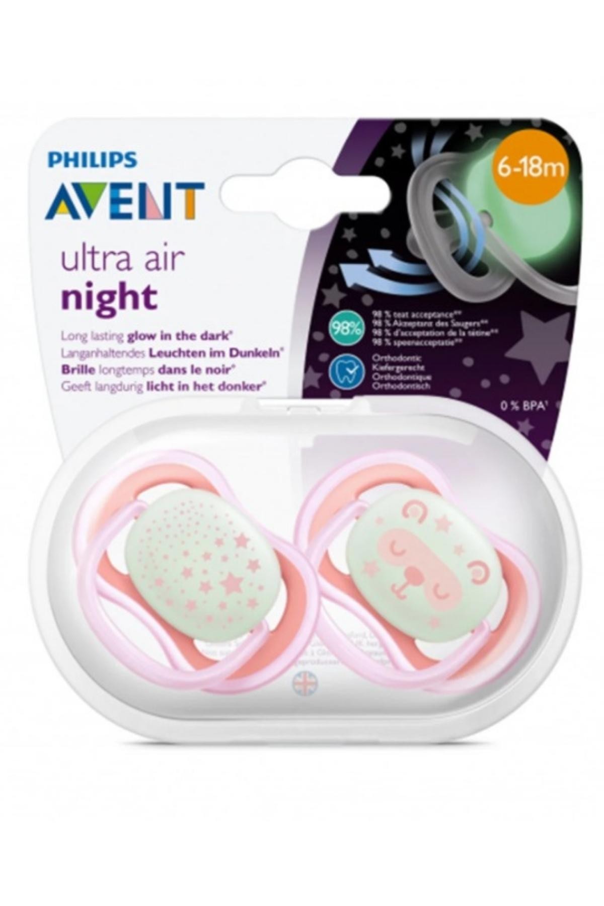 Philips Avent Ultra Air Gece Emziği 6-18 Ay Kız