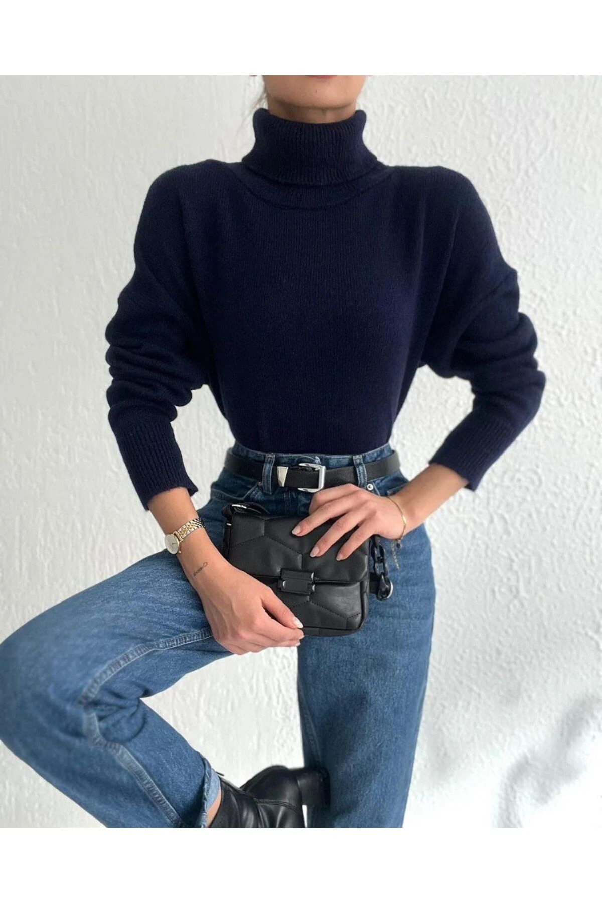 Kadın Yumuş Balıkçı Basic Triko