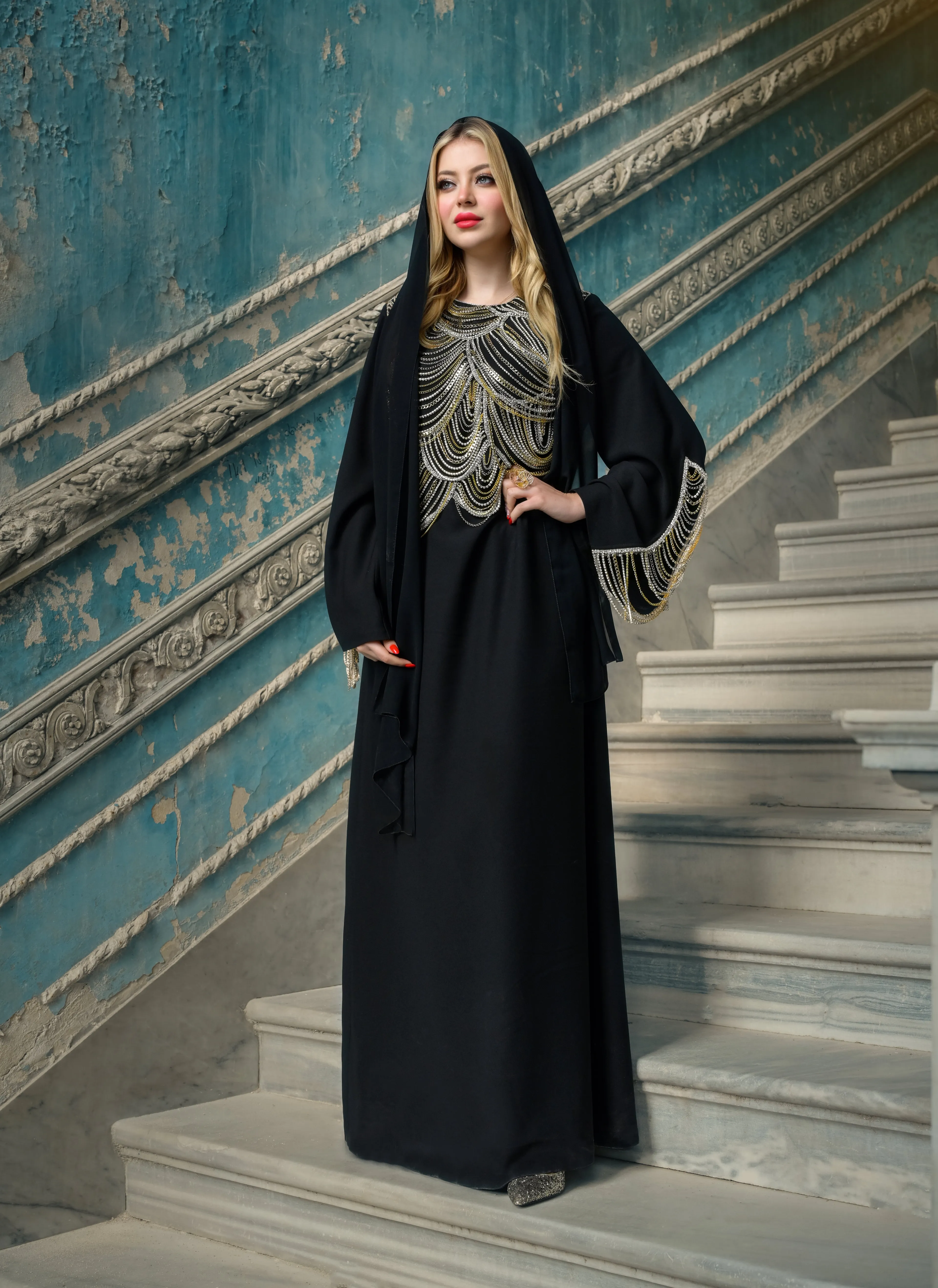 Gemma Baskılı Diamante Mini Elbise main image 0
