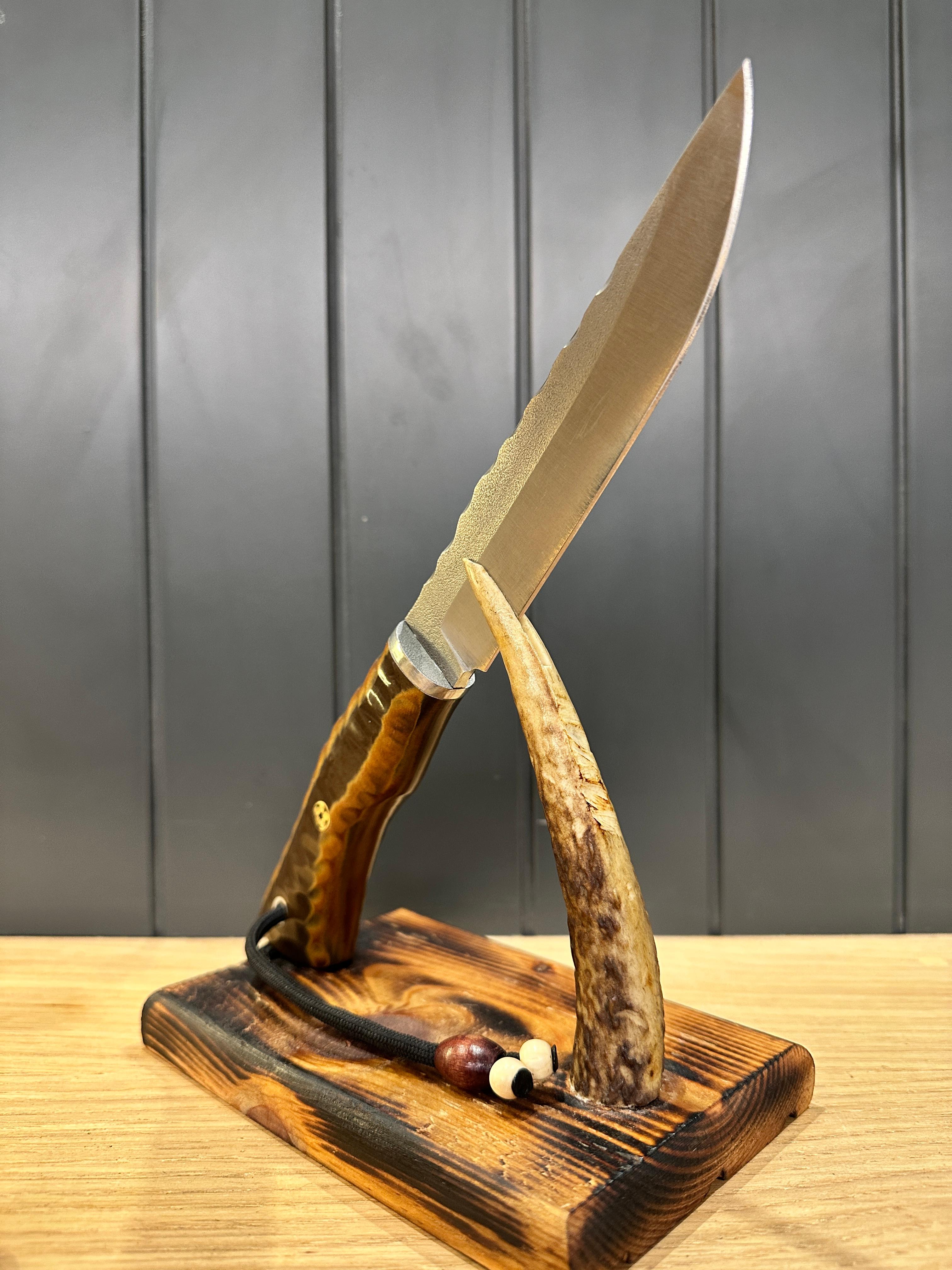 Bushcraft Dramer İşlemeli Avcı Bıçağı 27 cm