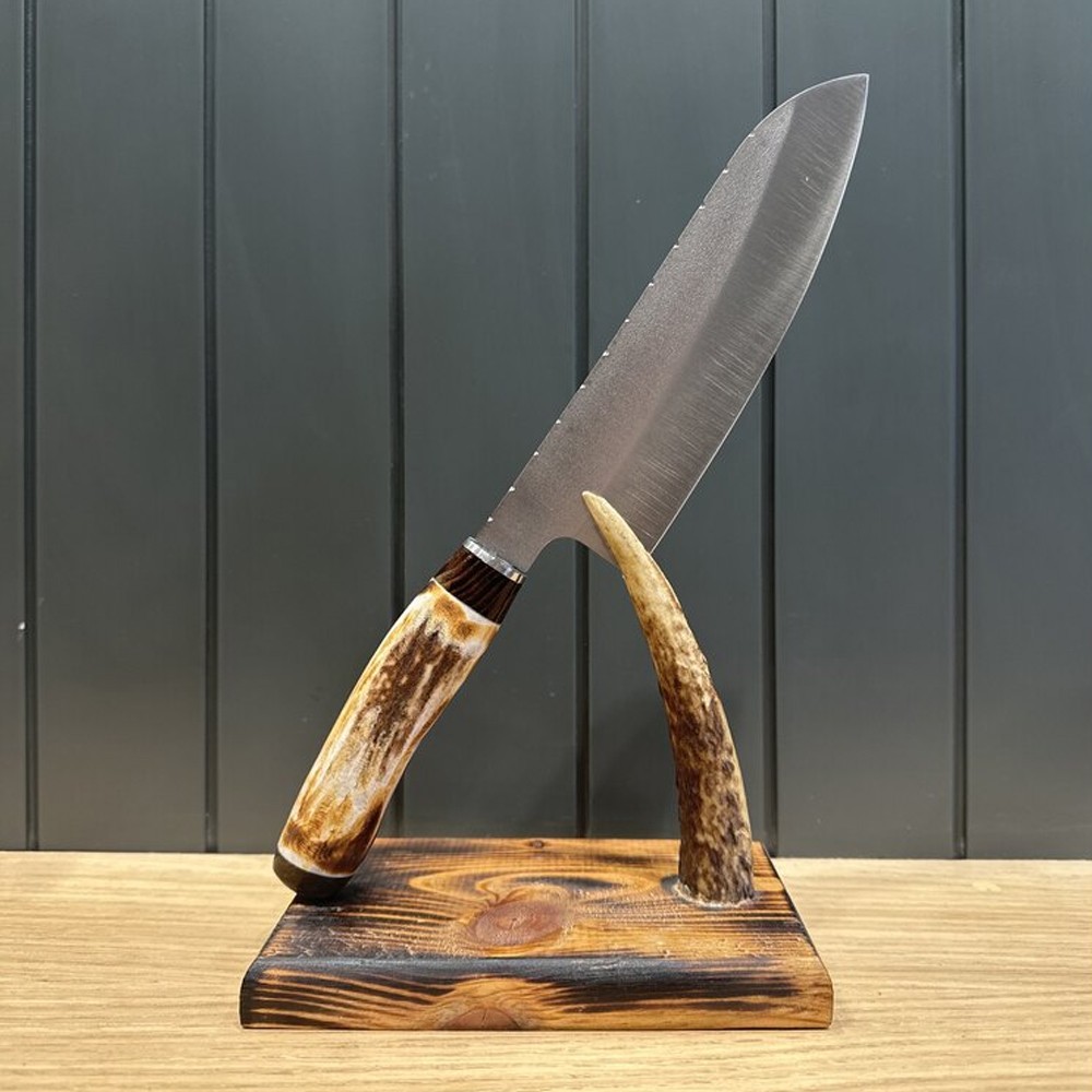 Santoku Geyik Boynuzu Şef Bıçağı 29 cm