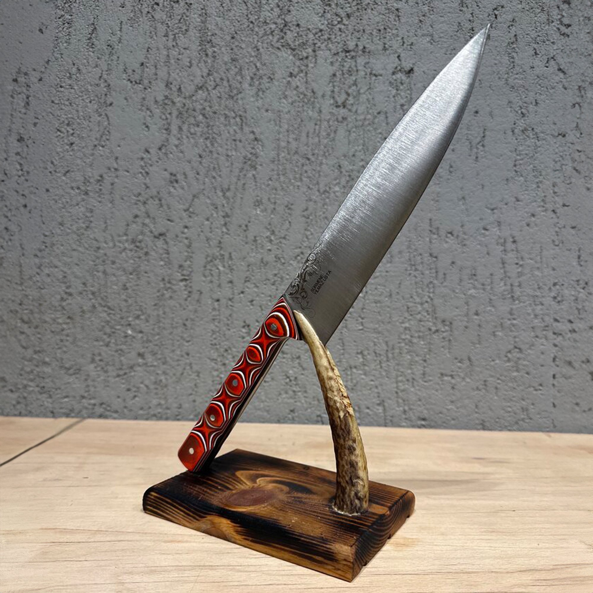 Gyuto Şef Bıçağı 32.5 cm Kırmızı