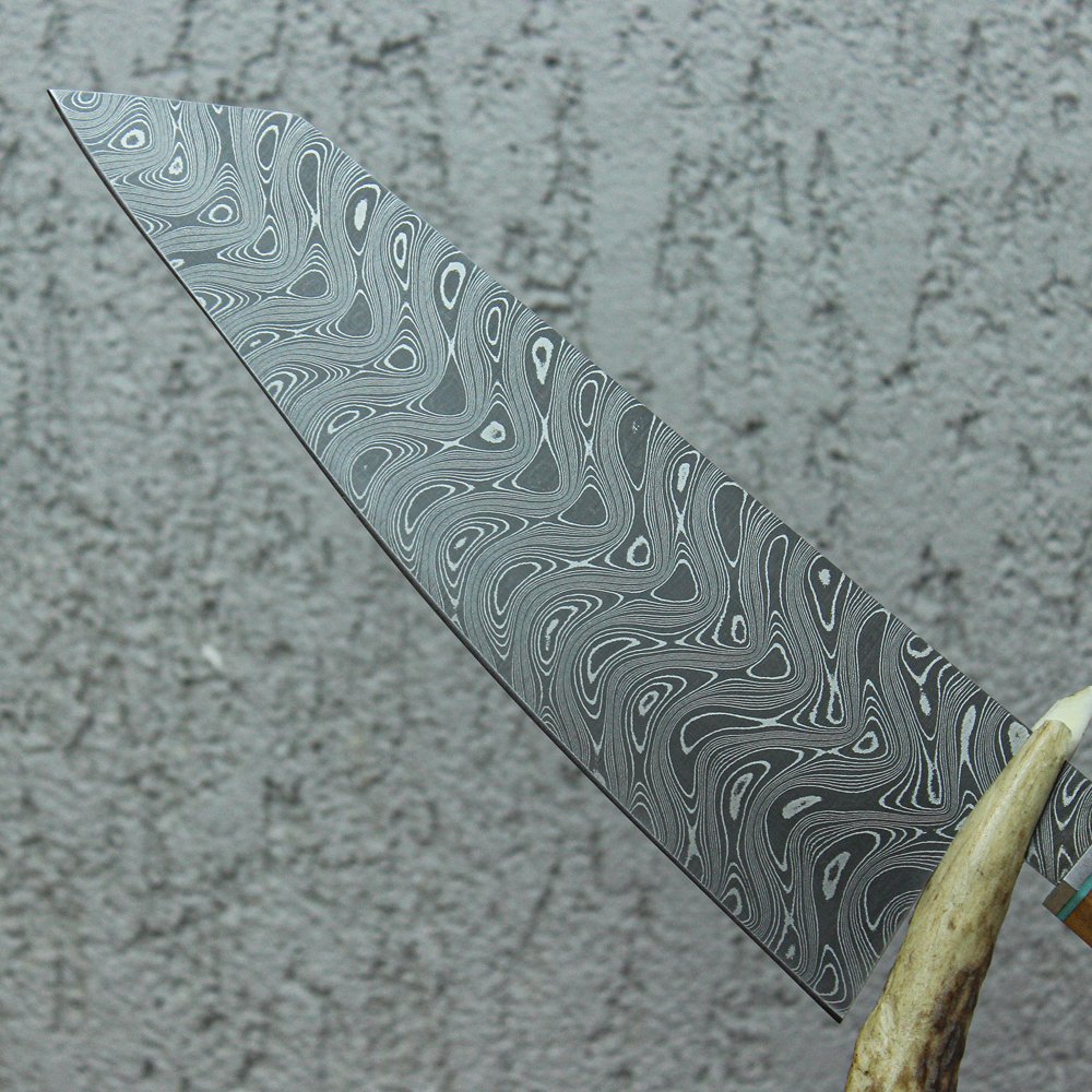 Damascus Kiritsuke Şef Bıçağı 33 cm - Mor