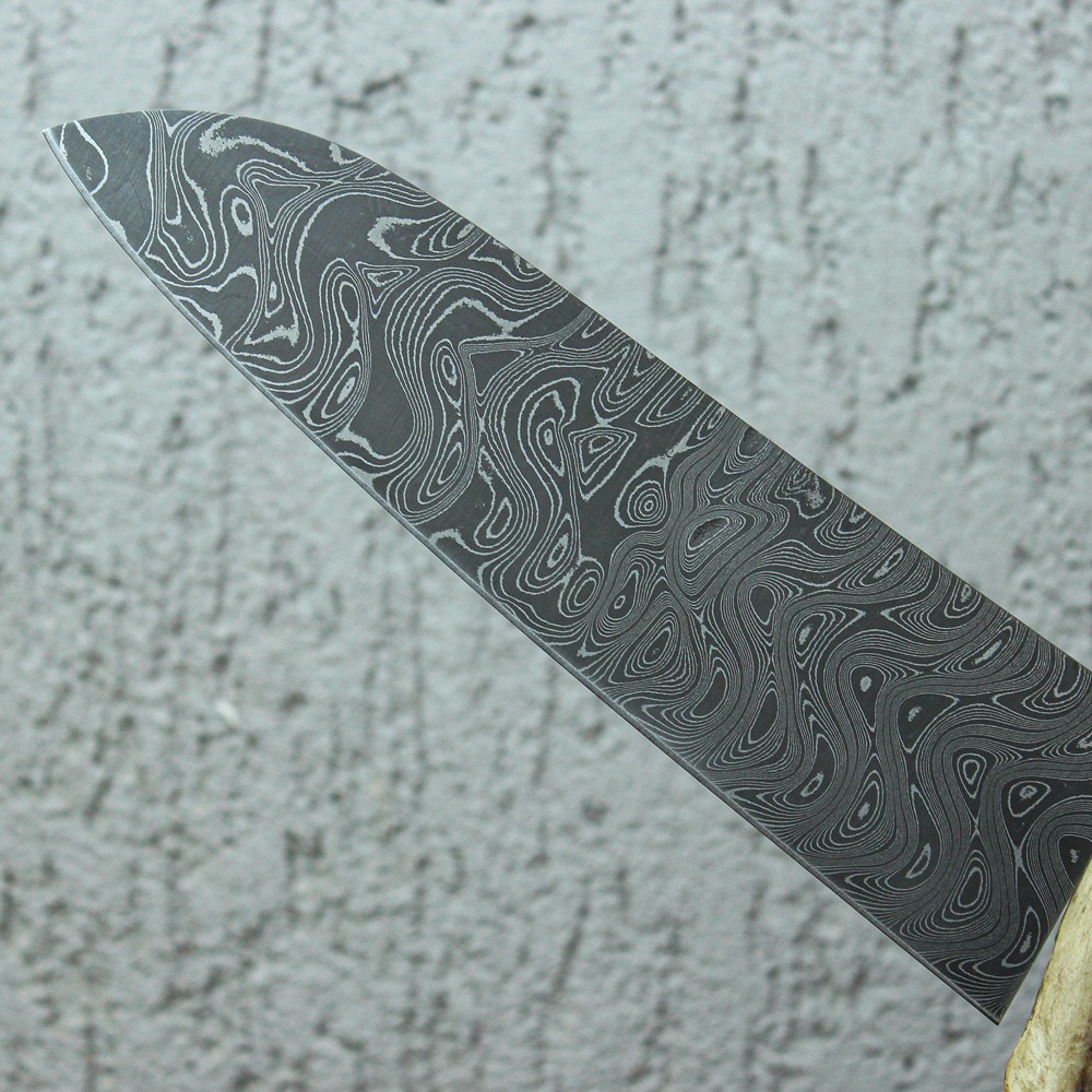 Damascus Kiritsuke Şef Bıçağı 33 cm - Yeşil