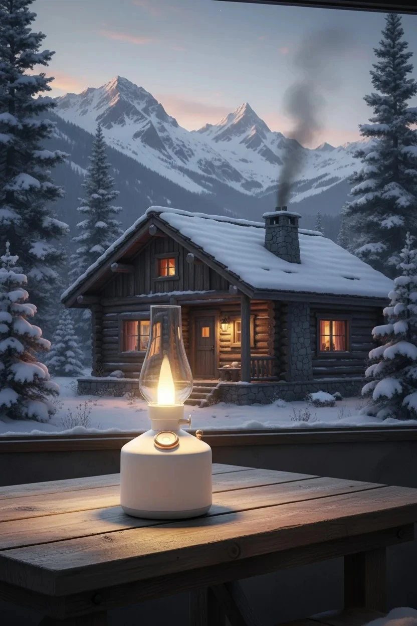 Şarj Edilebilir Dekoratif Vintage Lamba Hava Nemlendirici Buhar Makinesi 300ml Aroma Difüzör