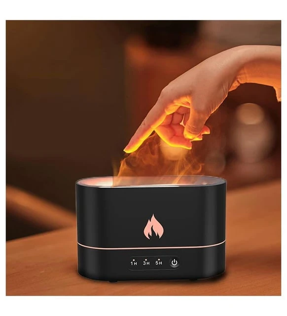 Ultrasonic Hava Nemlendirici Siyah Alev Görünümlü