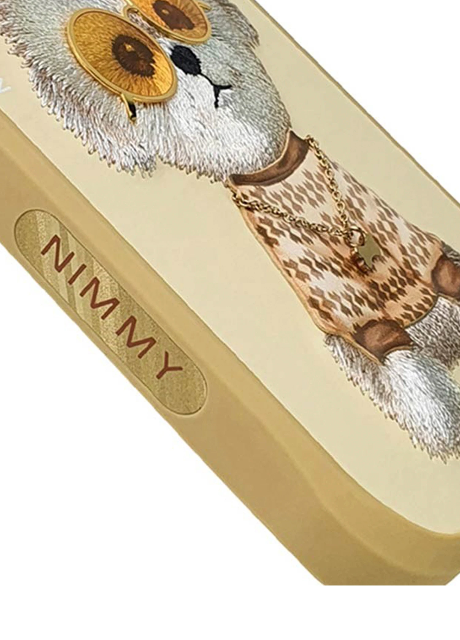 Nimmy iPhone 15 Pro Uyumlu 3D Gözlük Zincir Rich Kedi Detaylı Nakış İşlemeli Kabartmalı Cool Glasses Kılıf