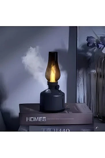 Dekoratif Vintage Lamba Hava Nemlendirici Buhar Makinesi 300ml Aroma Difüzör