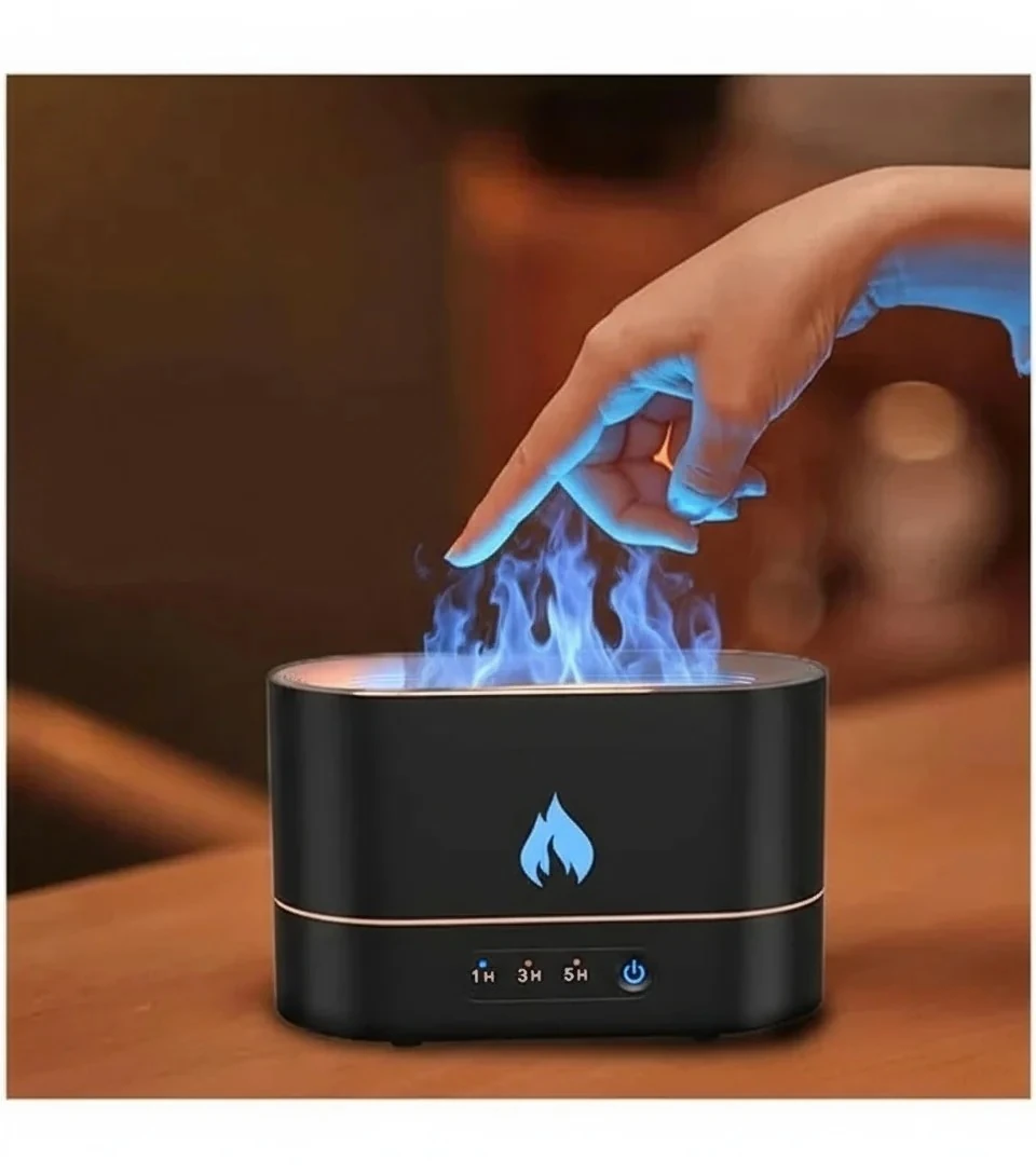 Ultrasonic Hava Nemlendirici Siyah Alev Görünümlü