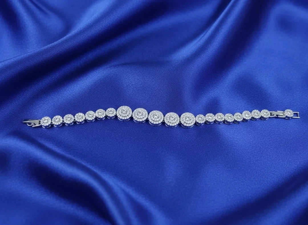 Pırlanta Tam Tur Zarif Tasarımlı Bileklik