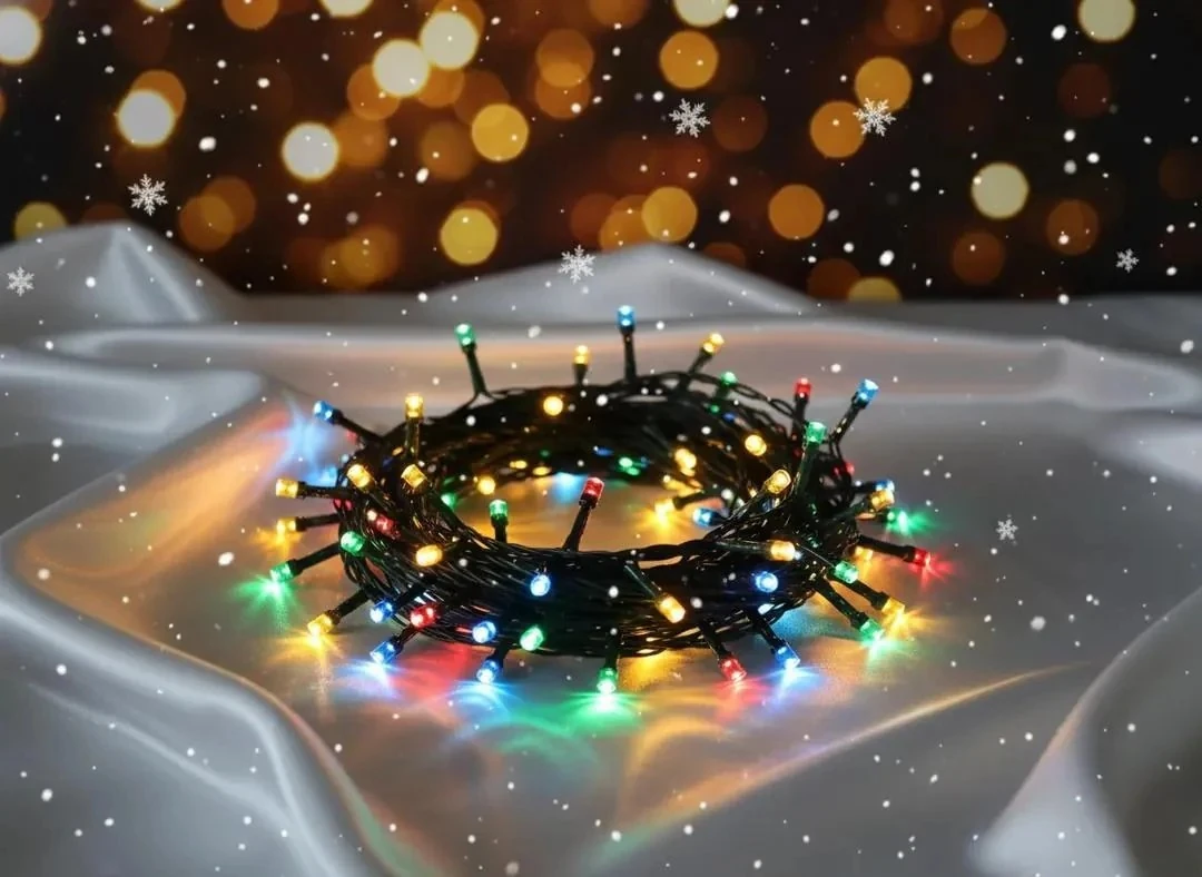 5M Renkli Yılbaşı Ağacı Işığı – Dekoratif LED Süsleme (Pilli)