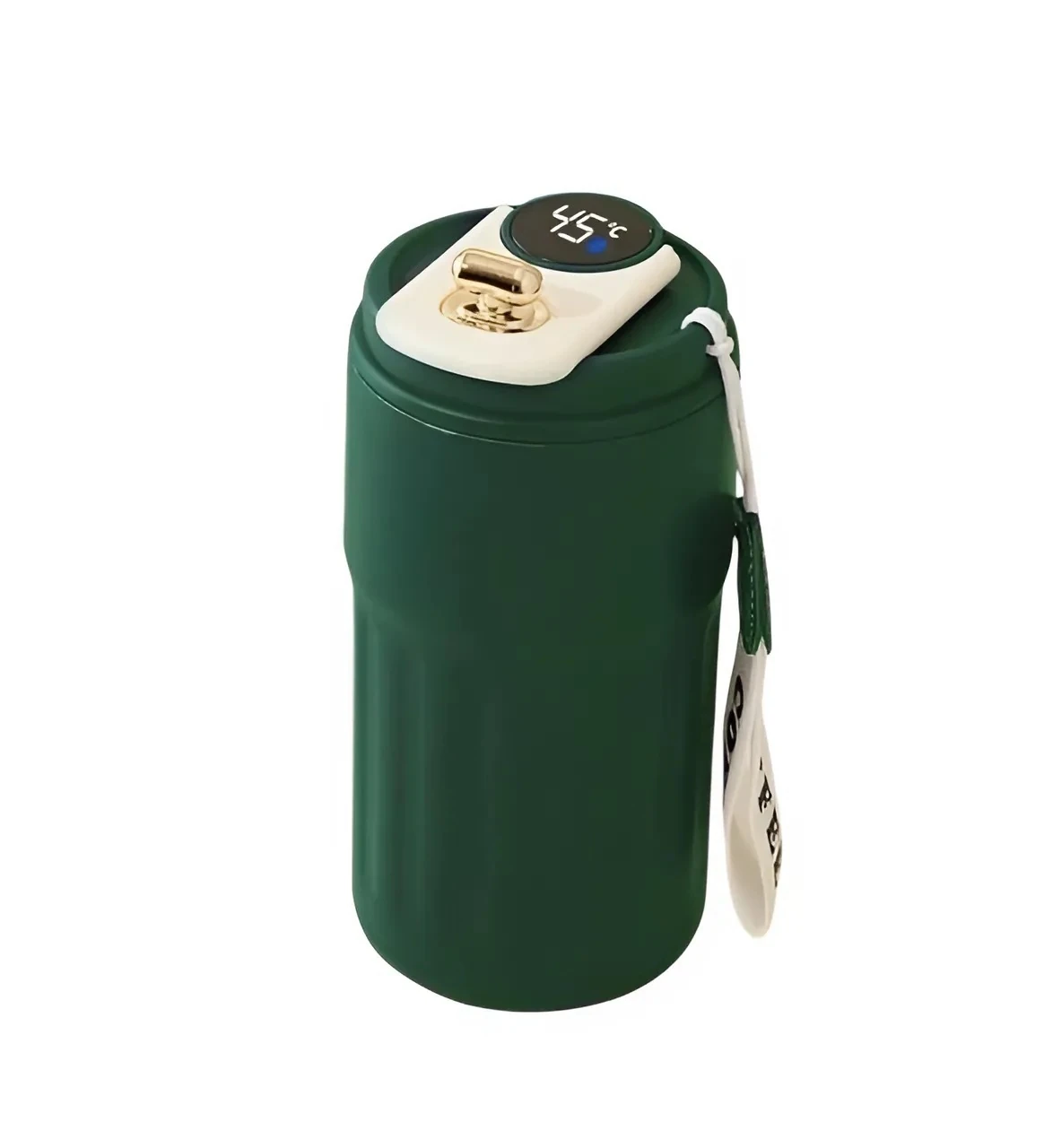 Tutma Askılı Yeşil Renkli Dereceli Akıllı Termos 450ML