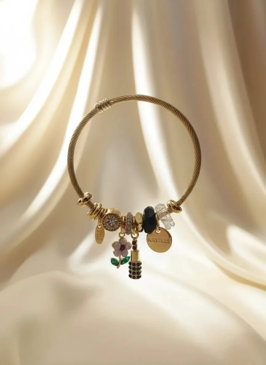 Trend Lüks  Çelik Kadın Charm Bilekliği