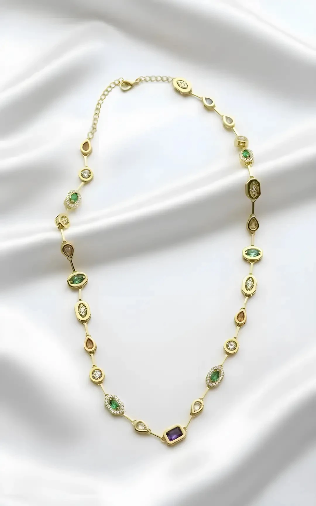 Altın Renkli Element Tam Tur Çelik Kolye