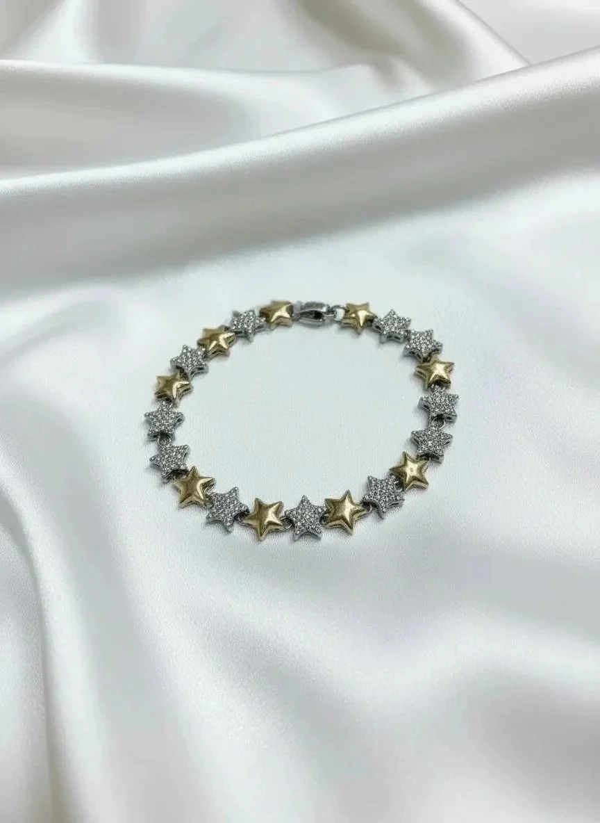 Zirkon Taşlı Yıldız Bileklik