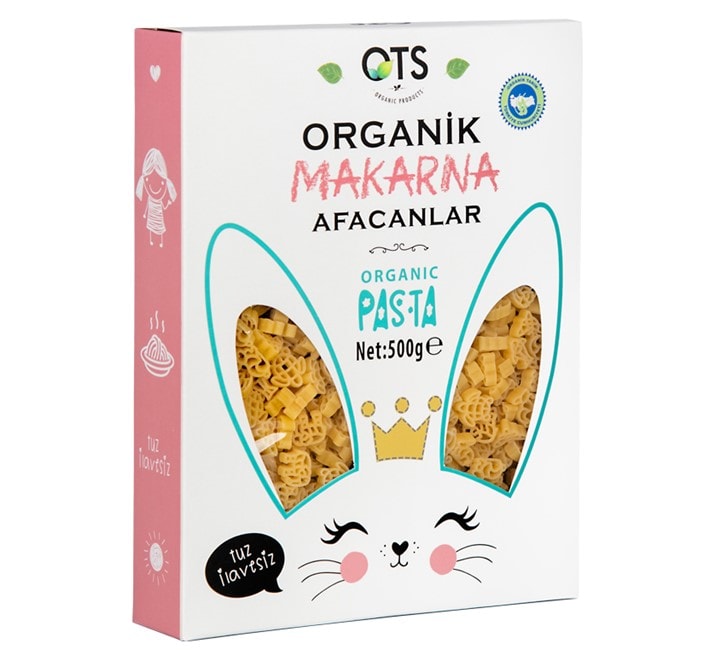 Organik Afacanlar Sade Makarna 500 gr - Biokent Bebek