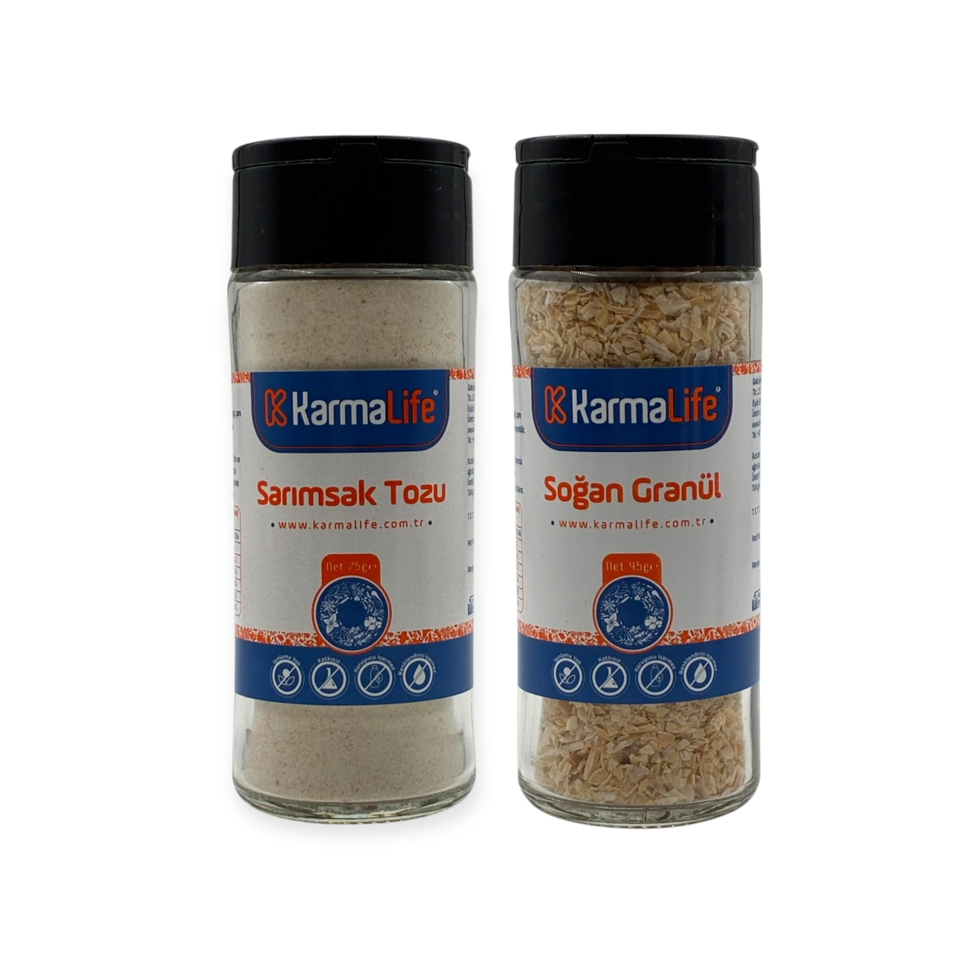 Sarımsak Tozu & Soğan Granül 2'li Set (Işınlamasız, Katkısız)