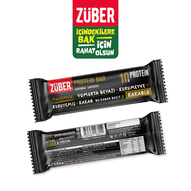 Züber Kakaolu Protein Bar 40gr