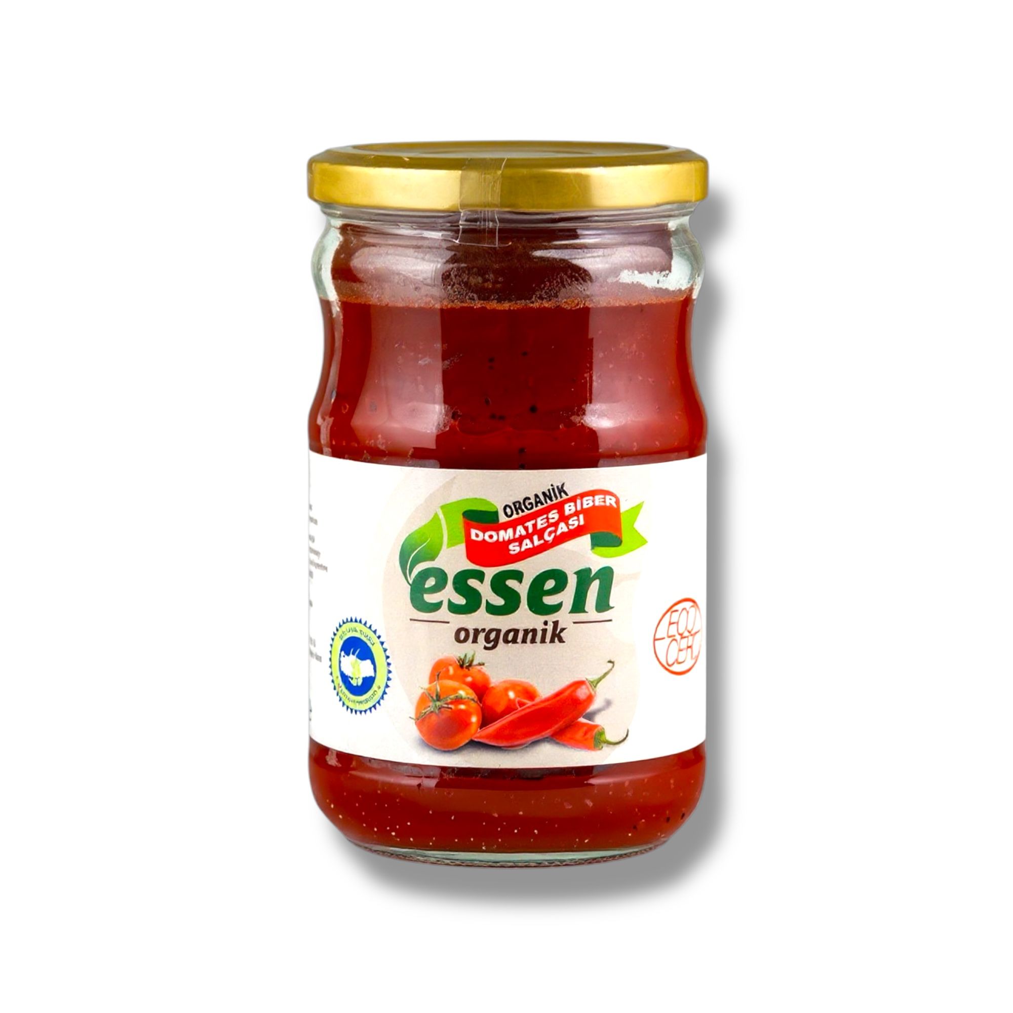 Organik Domates-Biber Karışık Salça (TUZSUZ) 650gr