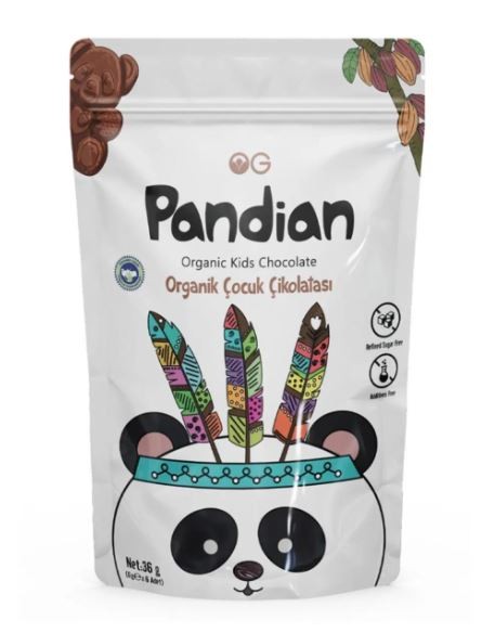 Pandian Organik Çocuk Çikolatası 36 Gr.