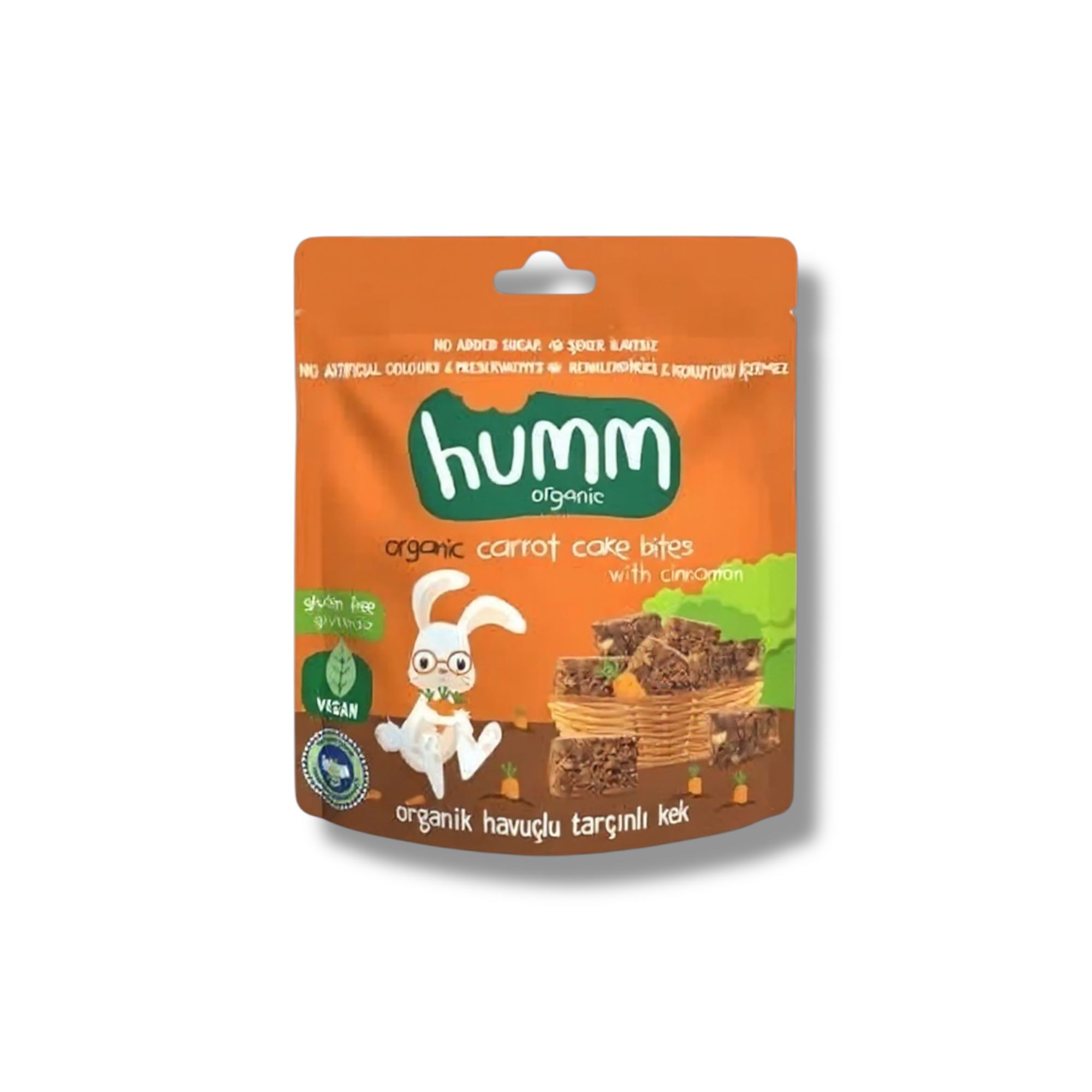 Humm Organik Glutensiz Vegan Havuçlu ve Tarçınlı Kek - 30g