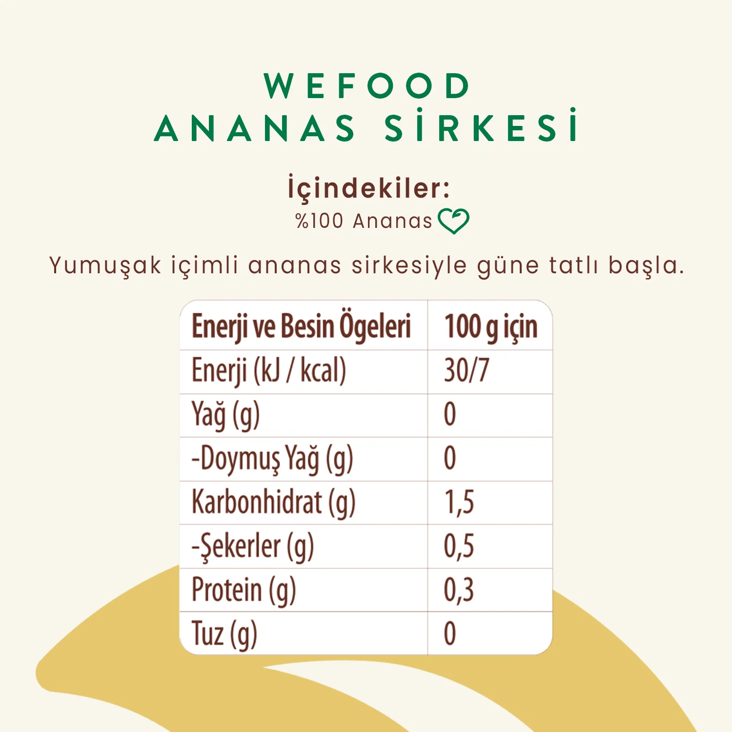 Ananas Sirkesi 500 ml