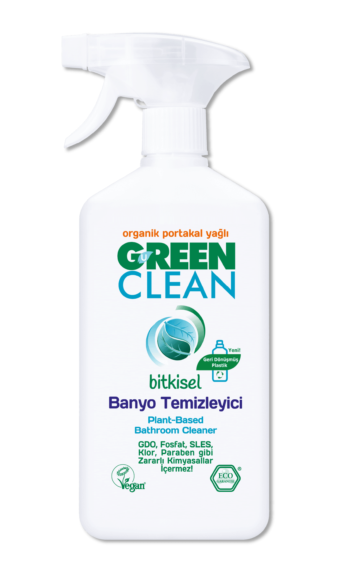 U Green Clean Organik Banyo Temizleyici (Portakal Yağlı) 500ml